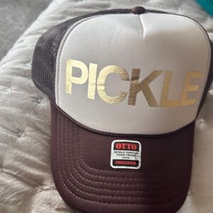 OTTO Gold and Brown Pickle Trucker Hat